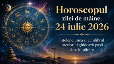 Horoscopul zilei de mâine, 24 iulie 2026. Înțelepciunea și echilibrul interior îți ghidează pașii către împlinire