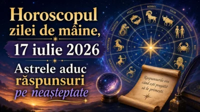Horoscopul zilei de mâine, 17 iulie 2026. Astrele aduc răspunsuri pe neașteptate