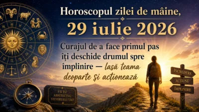 Horoscopul zilei de mâine, 29 iulie 2026. Curajul de a face primul pas îți deschide drumul spre împlinire — lasă teama deoparte și acționează
