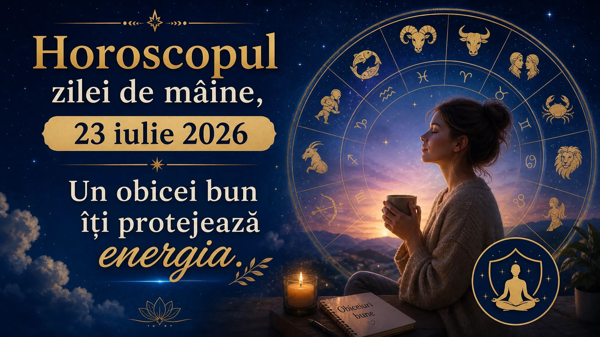 Horoscopul zilei de mâine, 23 iulie 2026. Un obicei bun îți protejează energia
