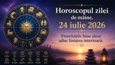 Horoscopul zilei de mâine, 24 iulie 2026. Prioritățile bine alese aduc liniștea interioară