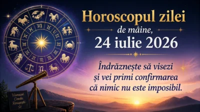 Horoscopul zilei de mâine, 24 iulie 2026. Îndrăznește să visezi și vei primi confirmarea că nimic nu este imposibil