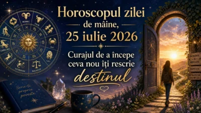 Horoscopul zilei de mâine, 25 iulie 2026. Curajul de a începe ceva nou îți rescrie destinul