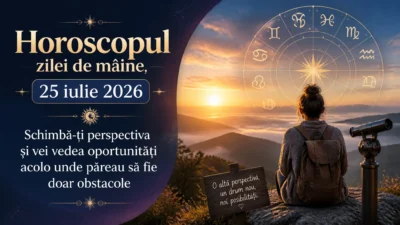 Horoscopul zilei de mâine, 25 iulie 2026. Schimbă-ți perspectiva și vei vedea oportunități acolo unde păreau să fie doar obstacole