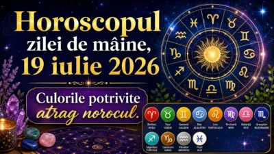 Horoscopul zilei de mâine, 19 iulie 2026. Culorile potrivite atrag norocul
