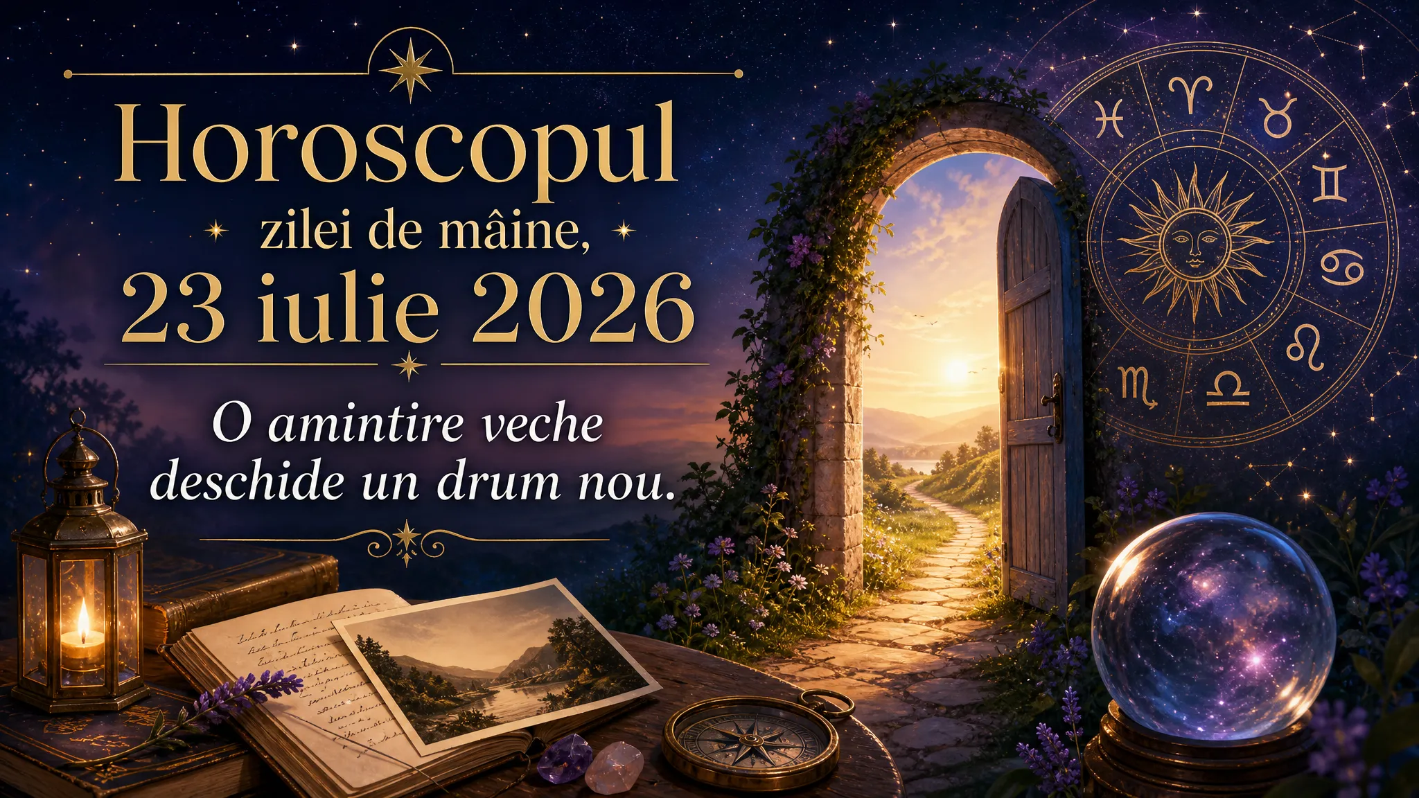 Horoscopul zilei de mâine, 23 iulie 2026. O amintire veche deschide un drum nou