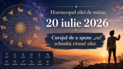 Horoscopul zilei de mâine, 20 iulie 2026. Curajul de a spune „nu” schimbă ritmul zilei