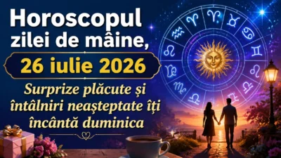 Horoscopul zilei de mâine, 26 iulie 2026. Surprize plăcute și întâlniri neașteptate îți încântă duminica