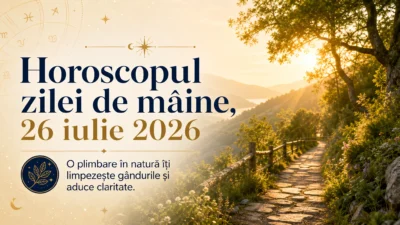 Horoscopul zilei de mâine, 26 iulie 2026. O plimbare în natură îți limpezește gândurile și aduce claritate
