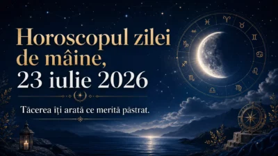 Horoscopul zilei de mâine, 23 iulie 2026. Tăcerea îți arată ce merită păstrat