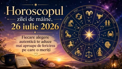 Horoscopul zilei de mâine, 26 iulie 2026. Fiecare alegere autentică te aduce mai aproape de fericirea pe care o meriți
