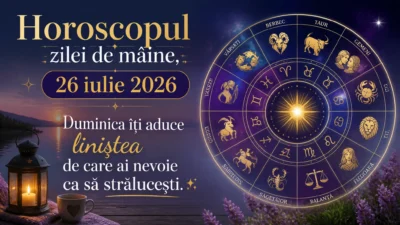 Horoscopul zilei de mâine, 26 iulie 2026. Duminica îți aduce liniștea de care ai nevoie ca să strălucești