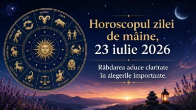 Horoscopul zilei de mâine, 23 iulie 2026. Răbdarea aduce claritate în alegerile importante