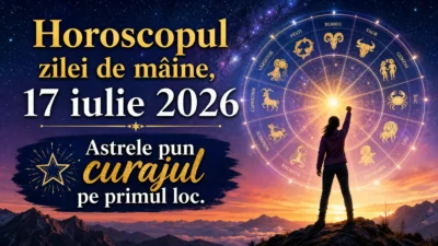 Horoscopul zilei de mâine, 17 iulie 2026. Astrele pun curajul pe primul loc