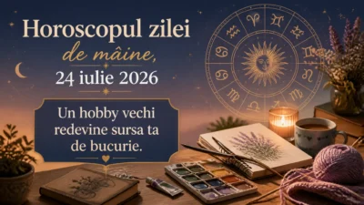 Horoscopul zilei de mâine, 24 iulie 2026. Un hobby vechi redevine sursa ta de bucurie