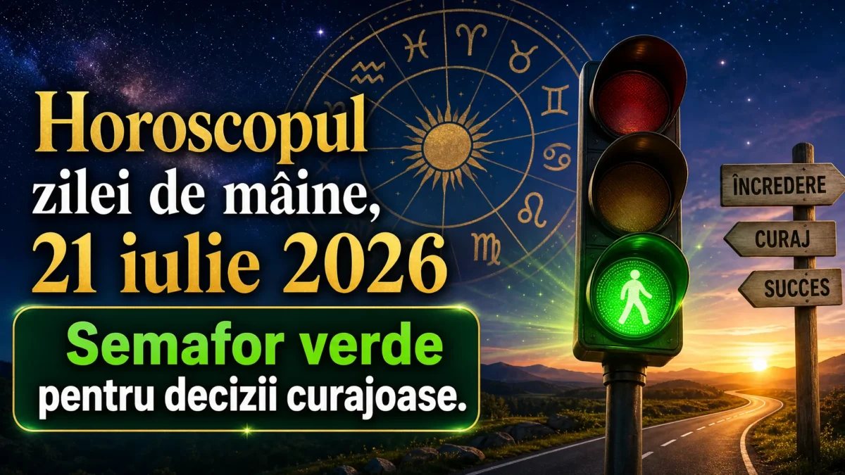 Horoscopul zilei de mâine, 21 iulie 2026. Semafor verde pentru decizii curajoase