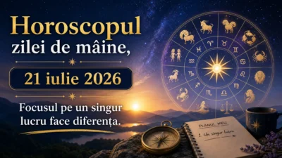 Horoscopul zilei de mâine, 21 iulie 2026. Focusul pe un singur lucru face diferența