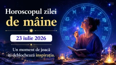 Horoscopul zilei de mâine, 23 iulie 2026. Un moment de joacă îți deblochează inspirația
