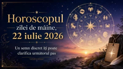 Horoscopul zilei de mâine, 22 iulie 2026. Un semn discret îți poate clarifica următorul pas