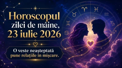 Horoscopul zilei de mâine, 23 iulie 2026. O veste neașteptată pune relațiile în mișcare