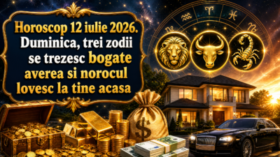 Horoscop 12 iulie 2026. Duminica, trei zodii se trezesc bogate  averea si norocul lovesc la tine acasa