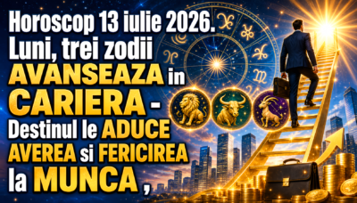 Horoscop 13 iulie 2026. Luni, trei zodii AVANSEAZA in CARIERA – Destinul le ADUCE AVEREA si FERICIREA la MUNCA