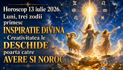 Horoscop 13 iulie 2026. Luni, trei zodii primesc INSPIRATIE DIVINA – Creativitatea le DESCHIDE poarta catre AVERE SI NOROC