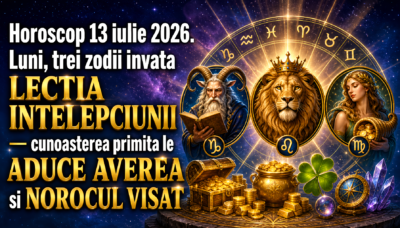 Horoscop 13 iulie 2026. Luni, trei zodii invata LECTIA INTELEPCIUNII – cunoasterea primita le ADUCE AVEREA si NOROCUL VISAT