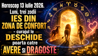 Horoscop 13 iulie 2026. Luni, trei zodii IES DIN ZONA DE CONFORT – curajul le DESCHIDE poarta catre AVERE SI DRAGOSTE