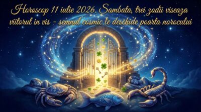 Horoscop 11 iulie 2026. Sambata, trei zodii viseaza viitorul in vis  semnul cosmic le deschide poarta norocului
