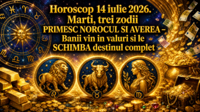 Horoscop 14 iulie 2026. Marti, trei zodii PRIMESC NOROCUL SI AVEREA – Banii vin in valuri si le SCHIMBA destinul complet