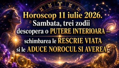 Horoscop 11 iulie 2026. Sambata, trei zodii descopera o PUTERE INTERIOARA  schimbarea le RESCRIE VIATA si le ADUCE NOROCUL SI AVEREA