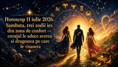 Horoscop 11 iulie 2026. Sambata, trei zodii IES DIN ZONA DE CONFORT  curajul le ADUCE AVEREA si DRAGOSTEA pe care le VISASERA