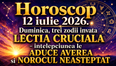 Horoscop 12 iulie 2026. Duminica, trei zodii invata LECTIA CRUCIALA – intelepciunea le ADUCE AVEREA si NOROCUL NEASTEPTAT
