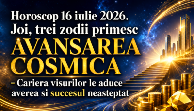 Horoscop 16 iulie 2026. Joi, trei zodii primesc AVANSAREA COSMICA – Cariera visurilor le aduce averea si succesul neasteptat