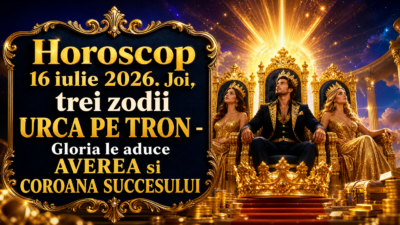 Horoscop 16 iulie 2026. Joi, trei zodii URCA PE TRON – Gloria le aduce AVEREA si COROANA SUCCESULUI
