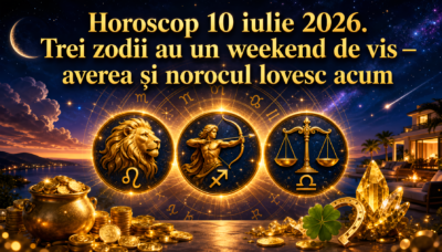 Horoscop 10 iulie 2026. Trei zodii au un weekend de vis  averea și norocul lovesc acum