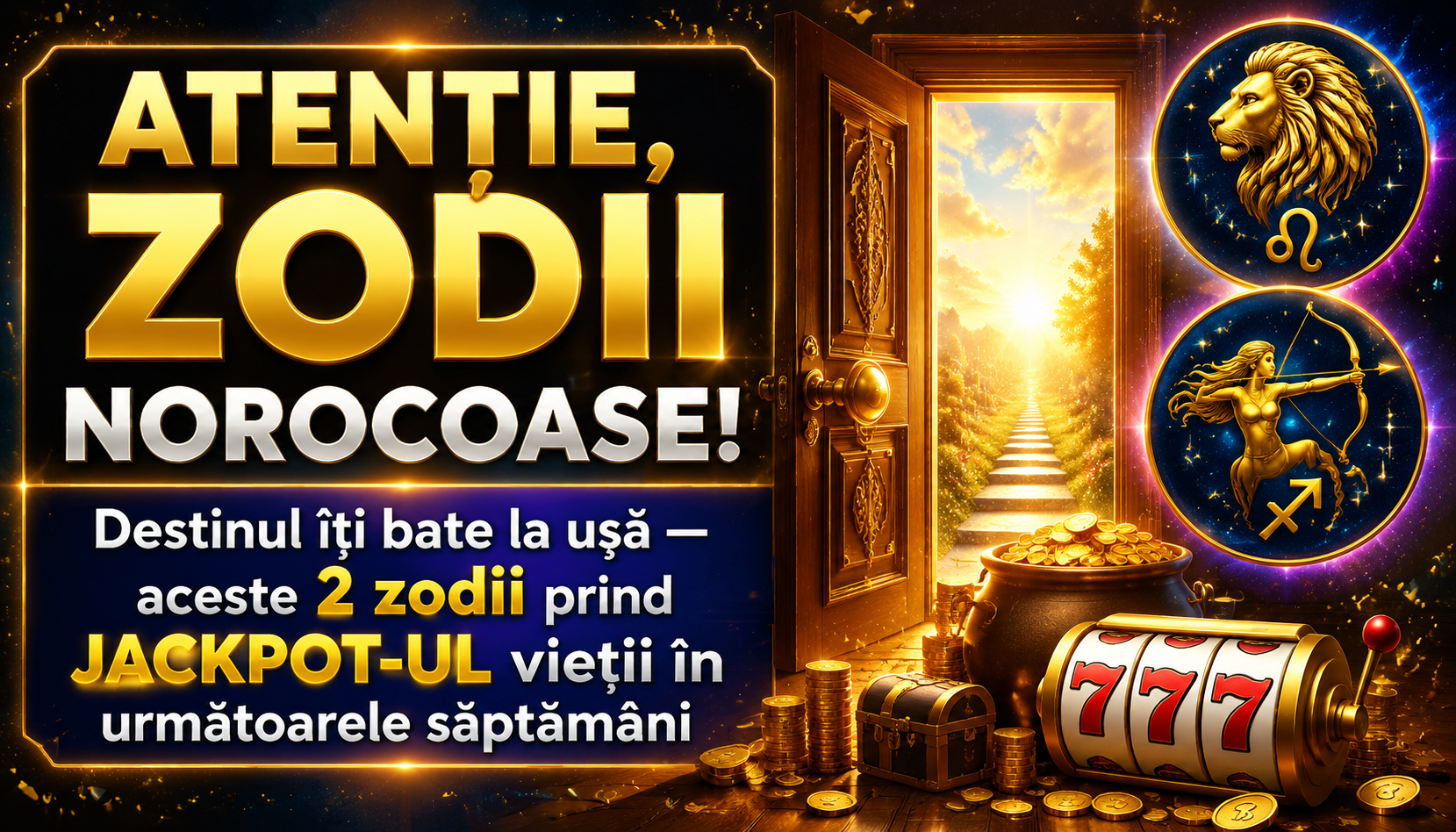 ATENȚIE, ZODII NOROCOASE! Destinul îți bate la ușă — aceste 2 zodii prind JACKPOT-UL vieții în următoarele săptămâni