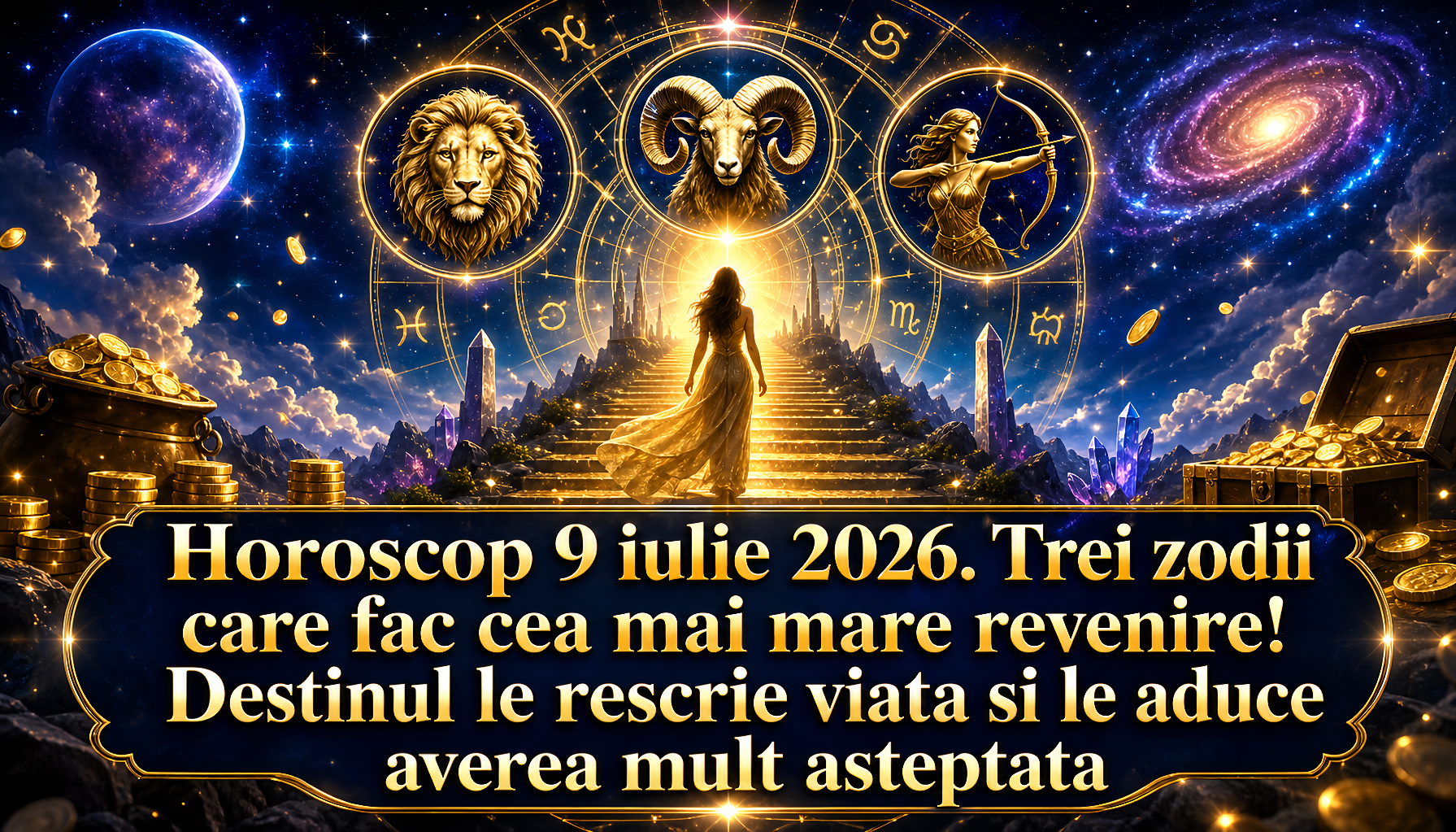 Horoscop 9 iulie 2026. Trei zodii care fac cea mai mare revenire! Destinul le rescrie viata si le aduce averea mult asteptata
