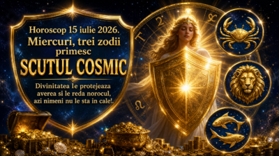 Horoscop 15 iulie 2026. Miercuri, trei zodii primesc SCUTUL COSMIC – Divinitatea le protejeaza averea si le reda norocul, azi nimeni nu le sta in cale!