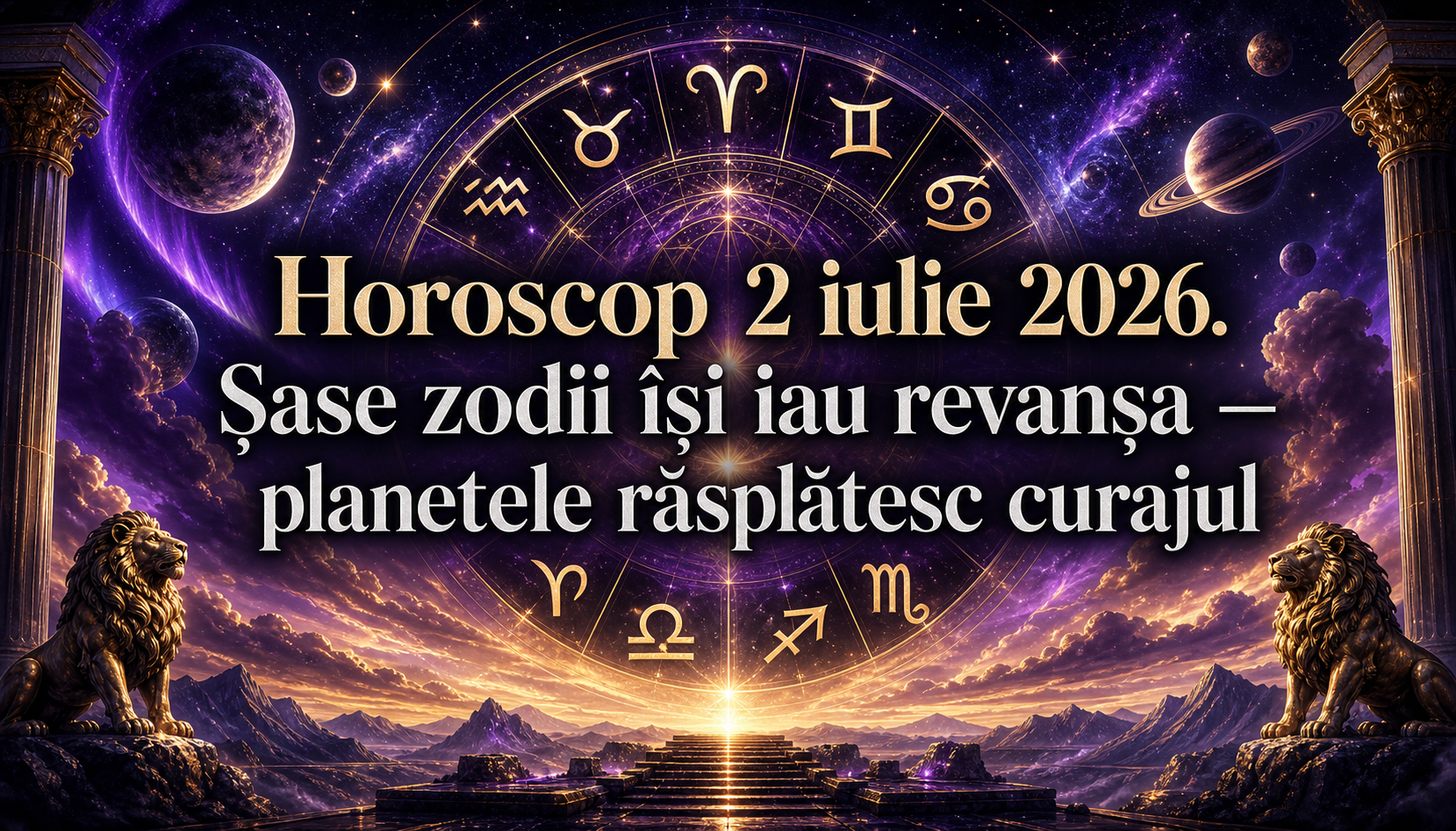 Horoscop 2 iulie 2026. Șase zodii își iau revanșa — planetele răsplătesc curajul