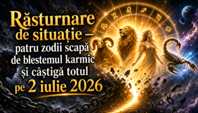 Răsturnare de situație — patru zodii scapă de blestemul karmic și câștigă totul pe 2 iulie 2026