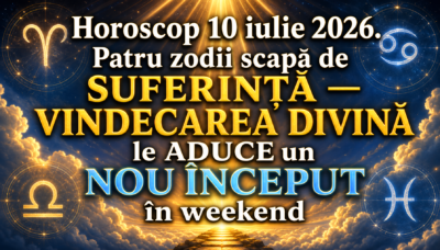Horoscop 10 iulie 2026. Patru zodii scapă de SUFERINȚĂ  VINDECAREA DIVINĂ le ADUCE un NOU ÎNCEPUT în weekend