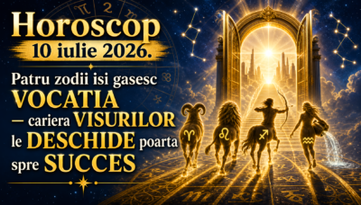 Horoscop 10 iulie 2026. Patru zodii isi gasesc VOCATIA  cariera VISURILOR le DESCHIDE poarta spre SUCCES