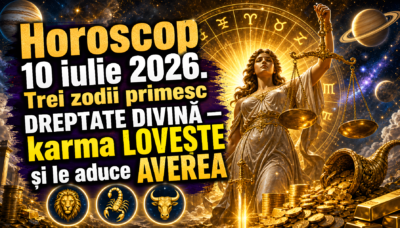 Horoscop 10 iulie 2026. Trei zodii primesc DREPTATE DIVINĂ  karma LOVEȘTE și le aduce AVEREA