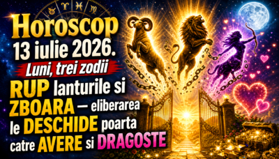 Horoscop 13 iulie 2026. Luni, trei zodii RUP lanturile si ZBOARA – eliberarea le DESCHIDE poarta catre AVERE si DRAGOSTE