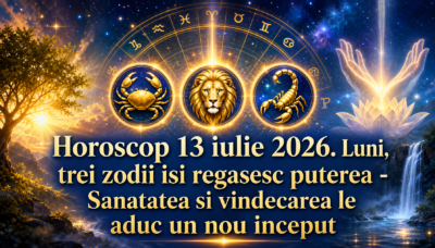 Horoscop 13 iulie 2026. Luni, trei zodii isi REGASESC puterea – Sanatatea si vindecarea le ADUC un NOU INCEPUT