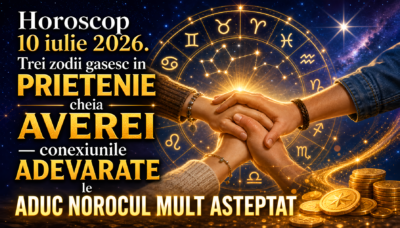 Horoscop 10 iulie 2026. Trei zodii gasesc in PRIETENIE cheia AVEREI  conexiunile ADEVARATE le ADUC NOROCUL MULT ASTEPTAT