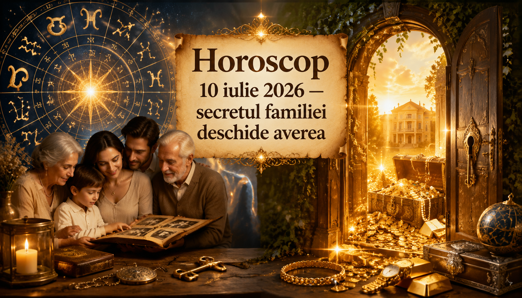Horoscop 10 iulie 2026. Trei zodii afla un secret de familie. Trecutul le deschide poarta averii