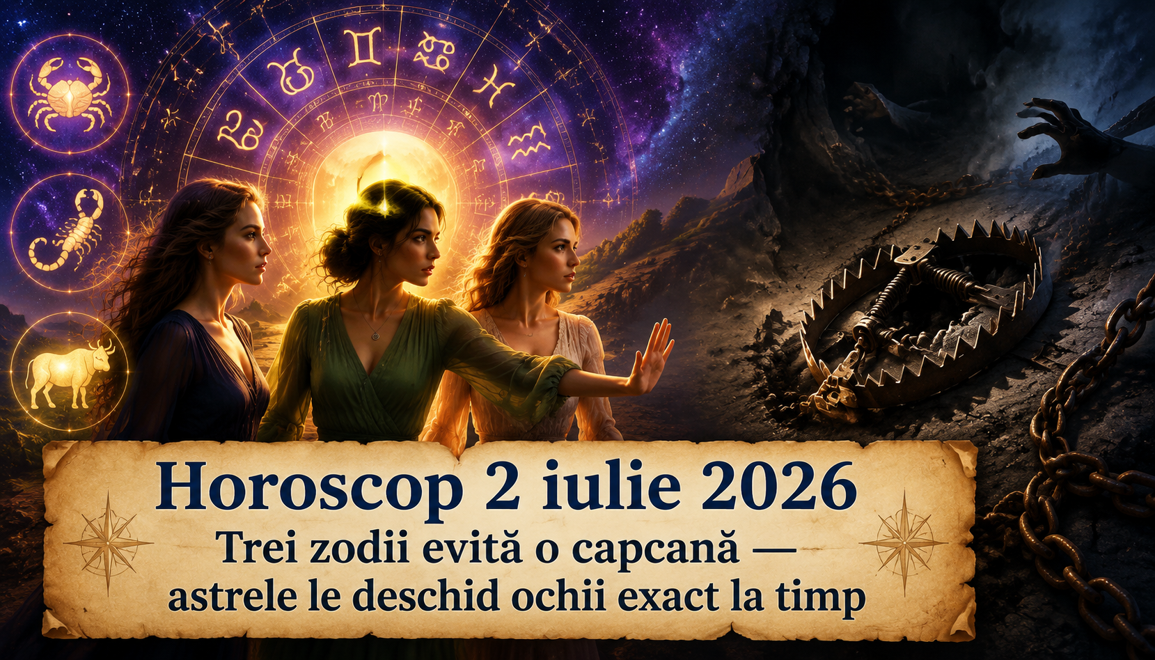 Horoscop 2 iulie 2026. Trei zodii evită o capcană — astrele le deschid ochii exact la timp